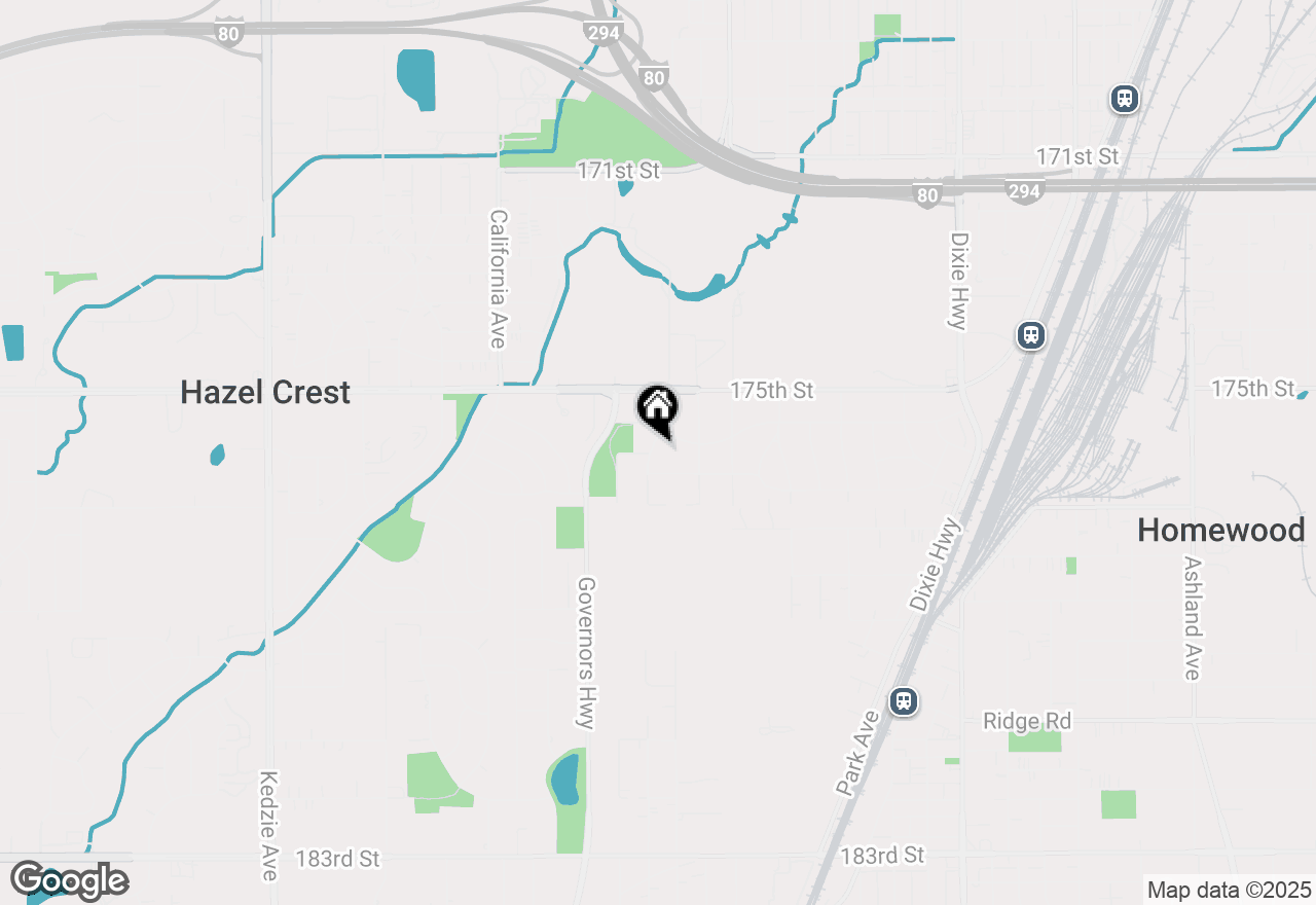 Map of 17601 Lincoln Avenue, Homewood, IL 60430