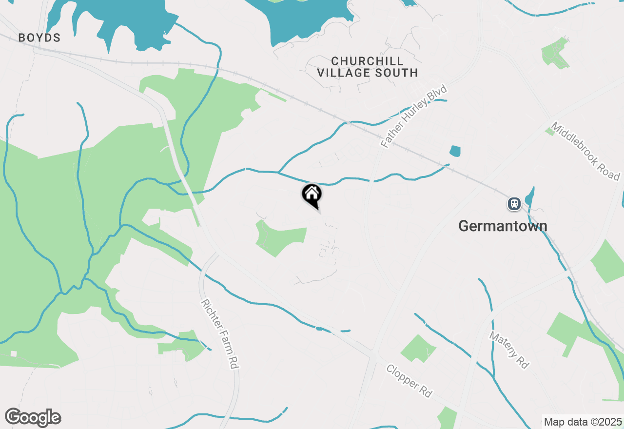 Map of 19165 Highstream Drive, Germantown, MD 20874