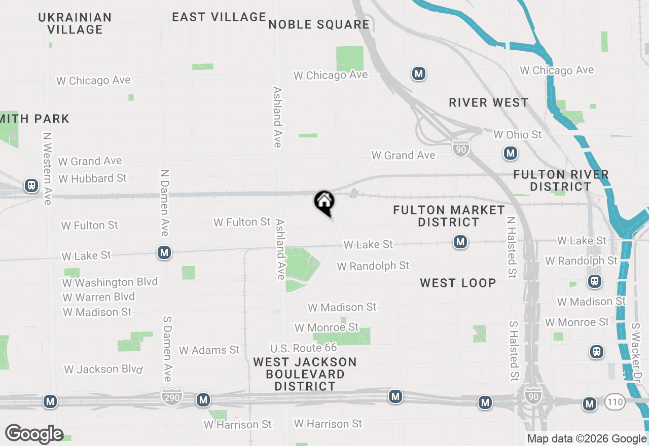 Map of 1420 W Fulton Street, Chicago, IL 60607