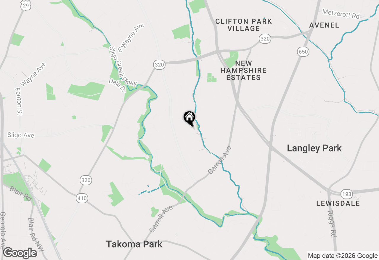 Map of 8102 Garland Avenue #1, Takoma Park, MD 20912