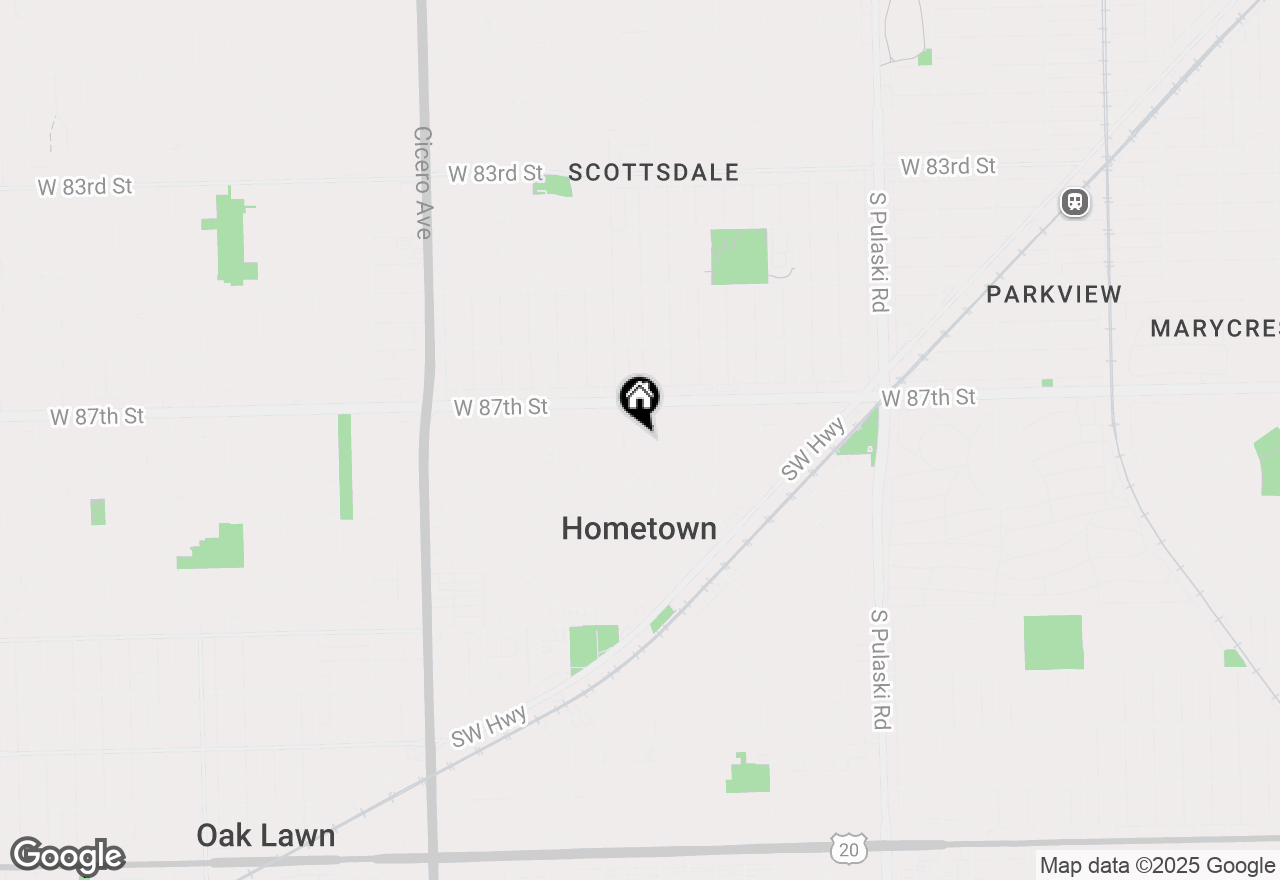 Map of 8740 S Kostner Avenue #1, Hometown, IL 60456