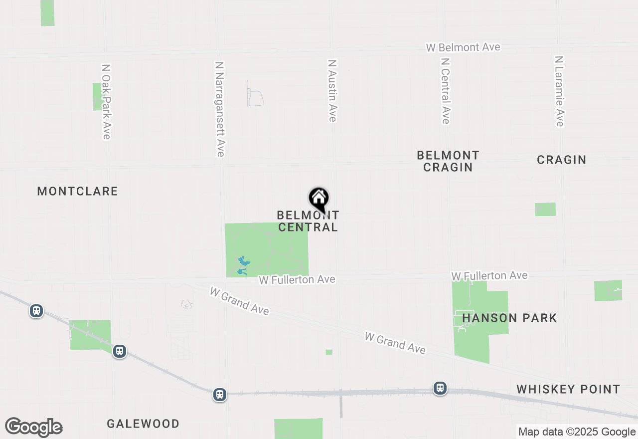 Map of 6040 W Wrightwood Avenue #2W, Chicago, IL 60639