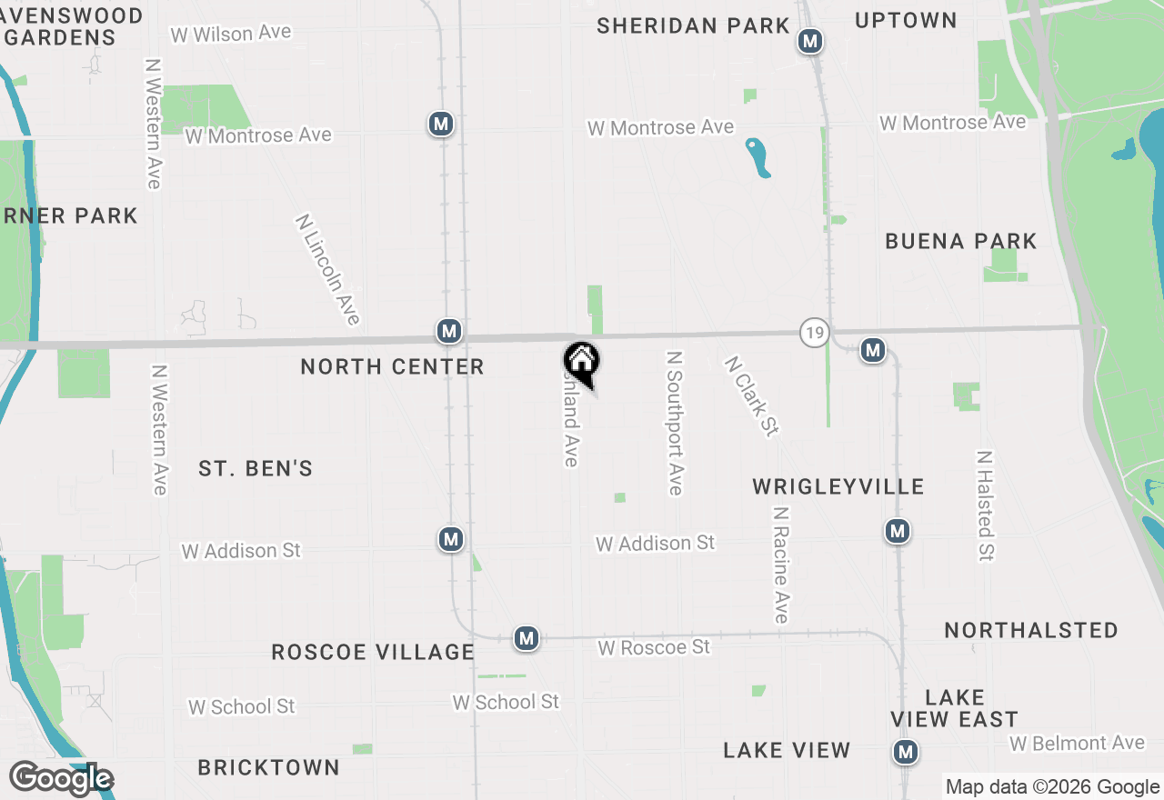 Map of 3845 N Ashland Avenue #3E, Chicago, IL 60613