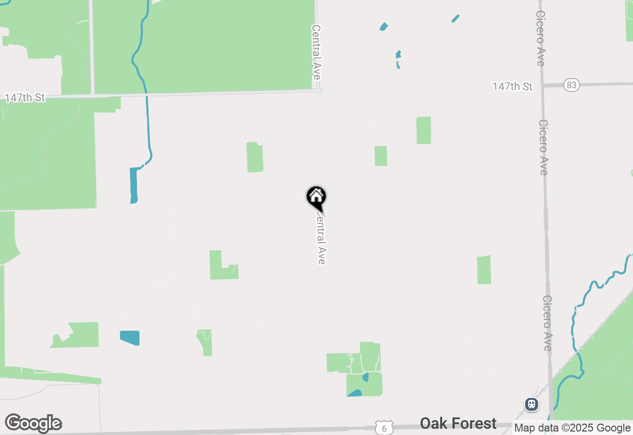 Map of (Address confidential), Oak Forest, Illinois 60452