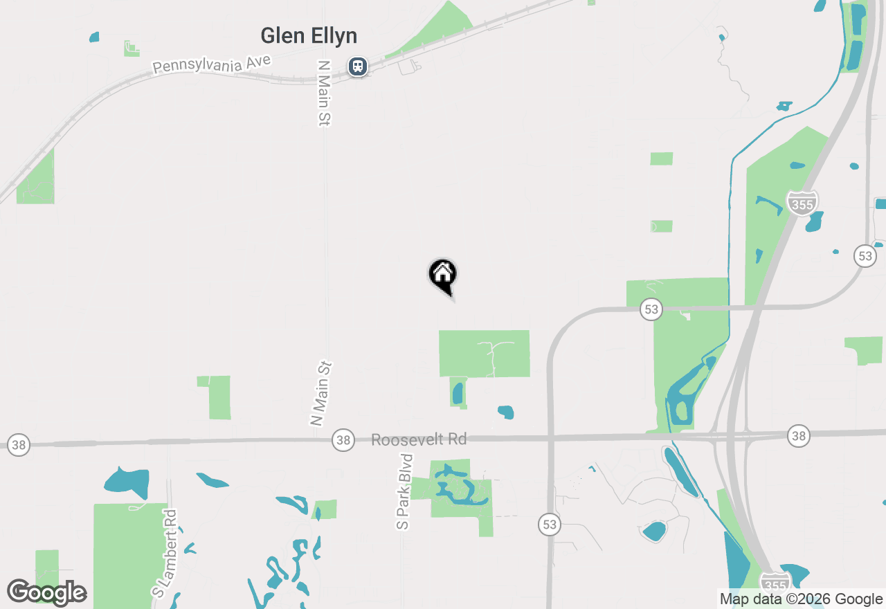 Map of 671 Revere Road, Glen Ellyn, IL 60137