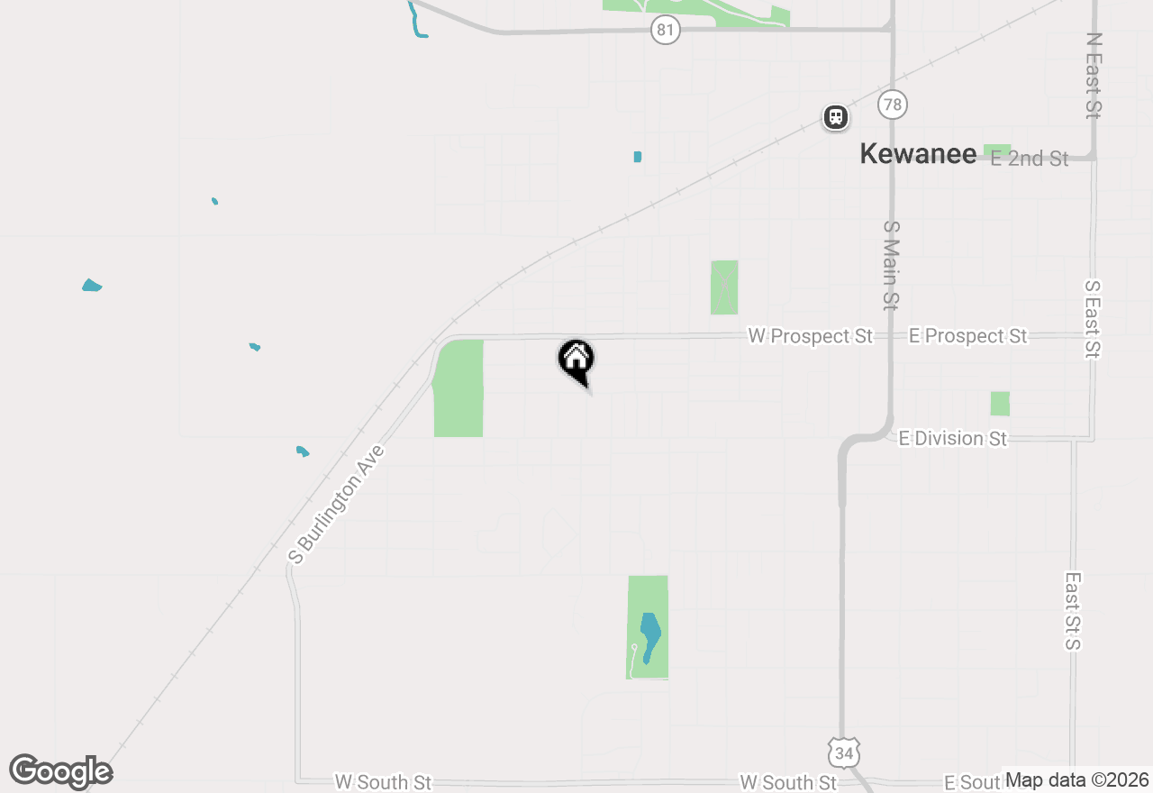 Map of 1111 Pine Street, Kewanee, IL 61443