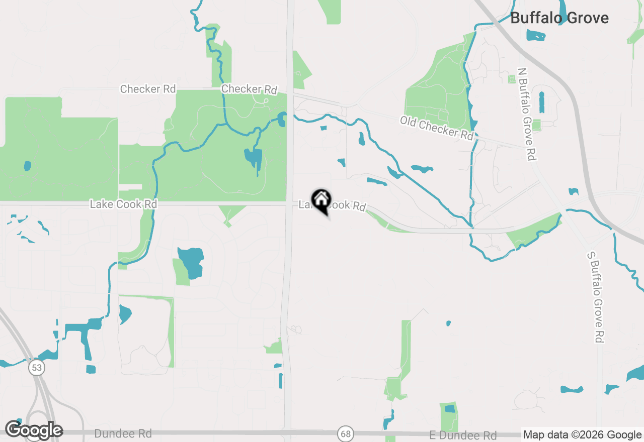 Map of 3 Whitehall Court, Buffalo Grove, IL 60089