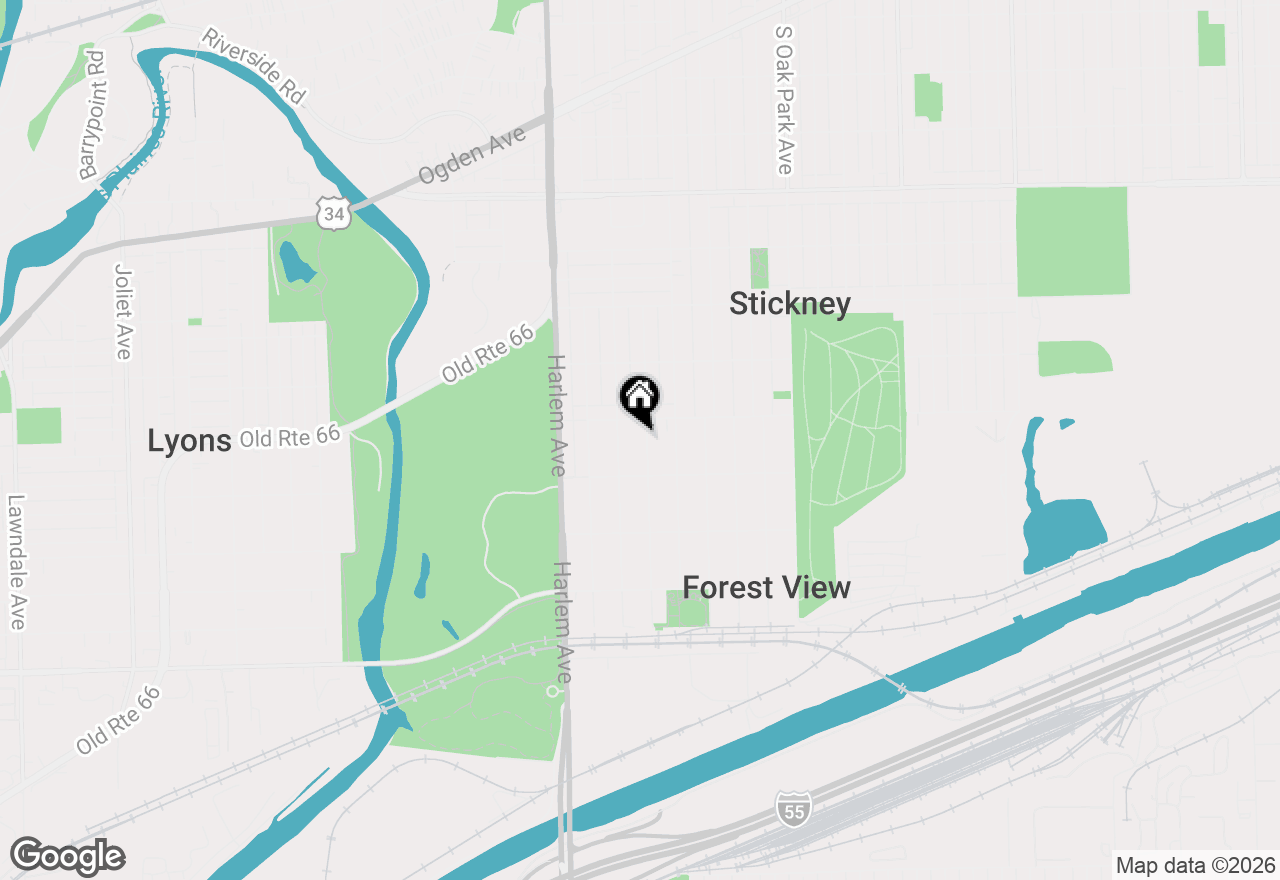 Map of 4312 Wenonah Avenue, Stickney, IL 60402