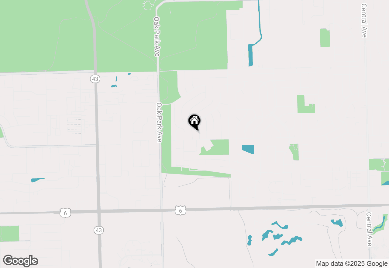 Map of 15425 Pine Drive, Oak Forest, IL 60452