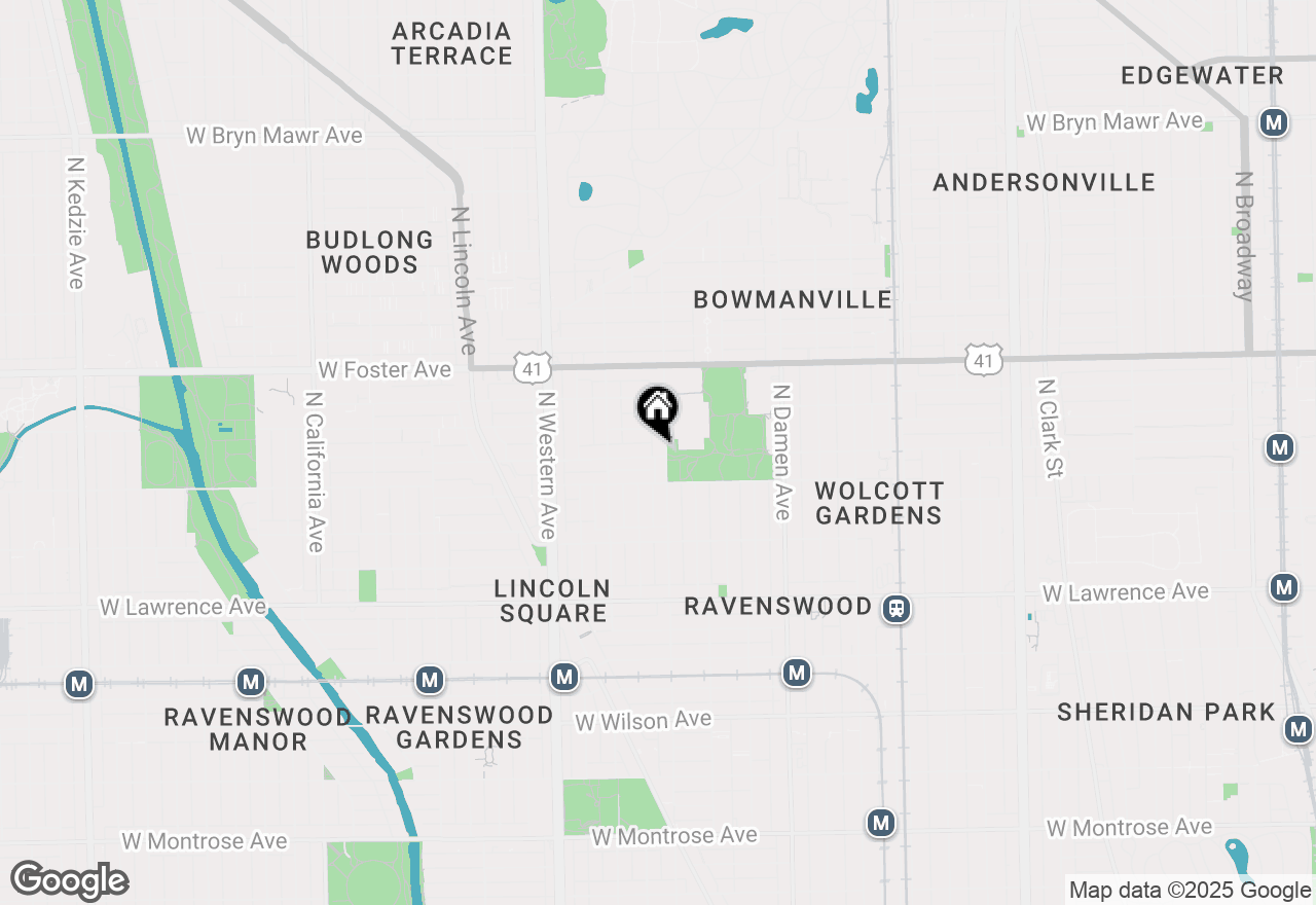 Map of 2208 W Winnemac Avenue #3, Chicago, IL 60625