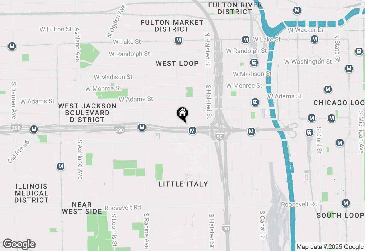 Map of 933 W Van Buren Street #302, Chicago, IL 60607