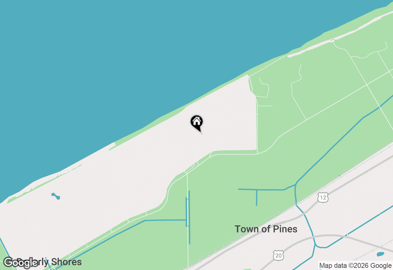 Map of 31 S Lake Shore County Road, Beverly Shores, IN 46301