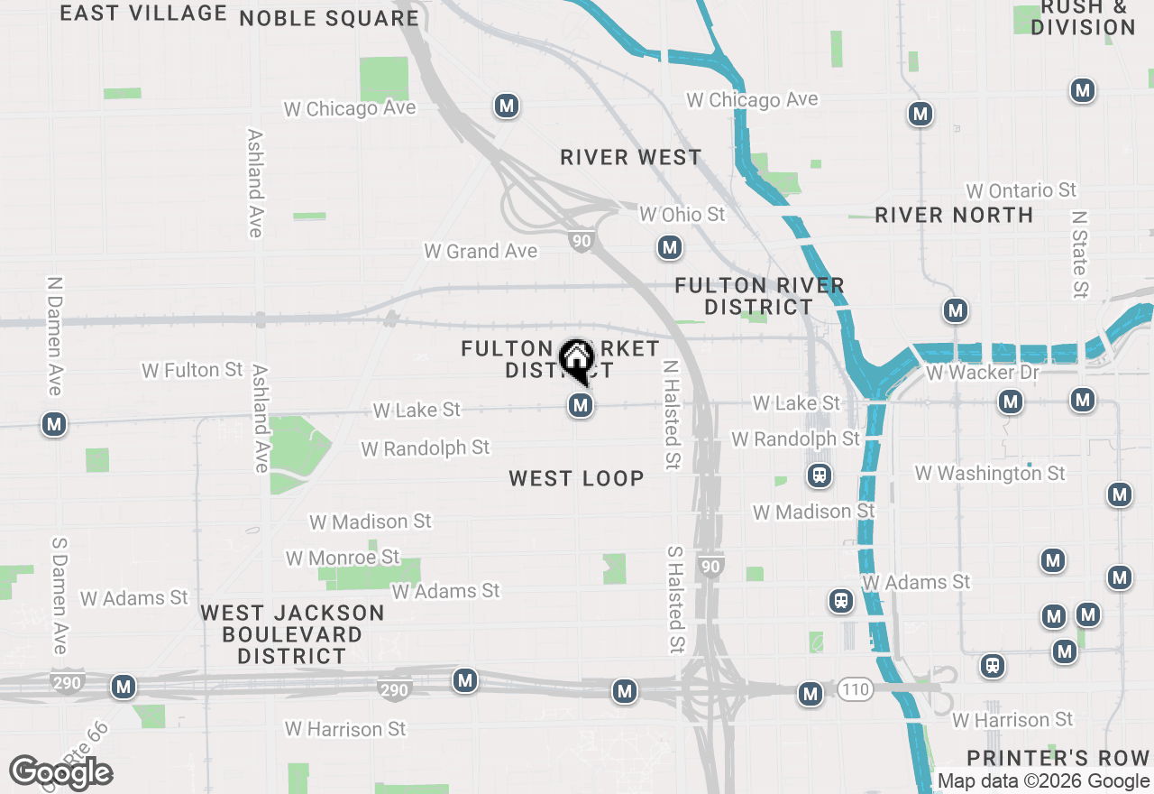 Map of 209 N Morgan Street #205, Chicago, IL 60607