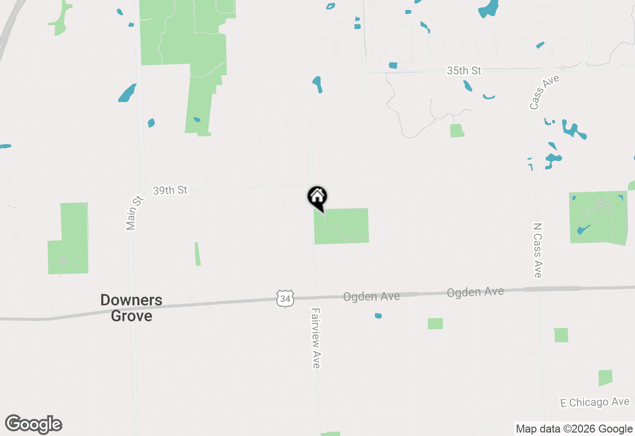 Map of 3961 Fairview Avenue, Downers Grove, IL 60515