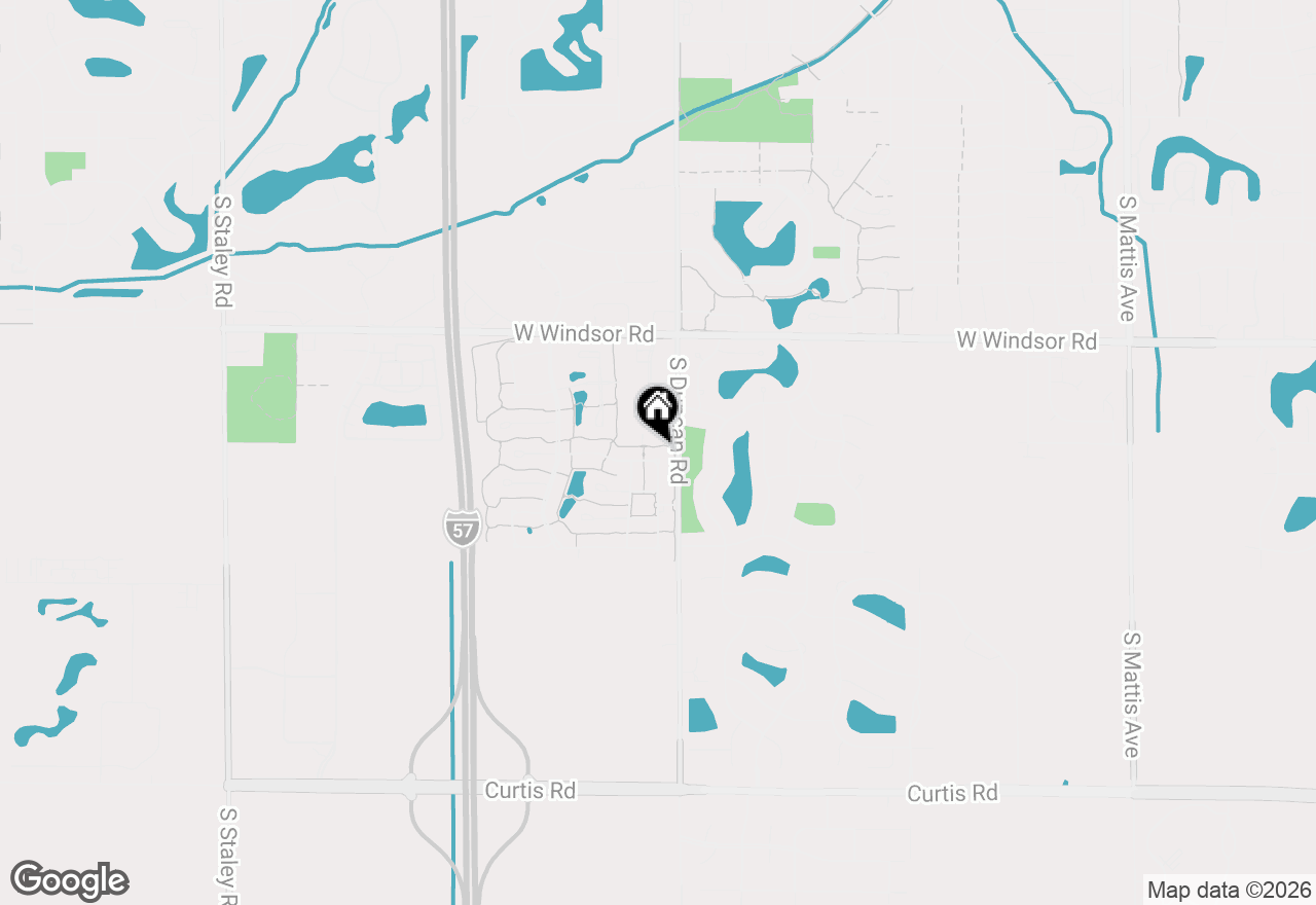 Map of 3004 Countrybend Lane, Champaign, IL 61822