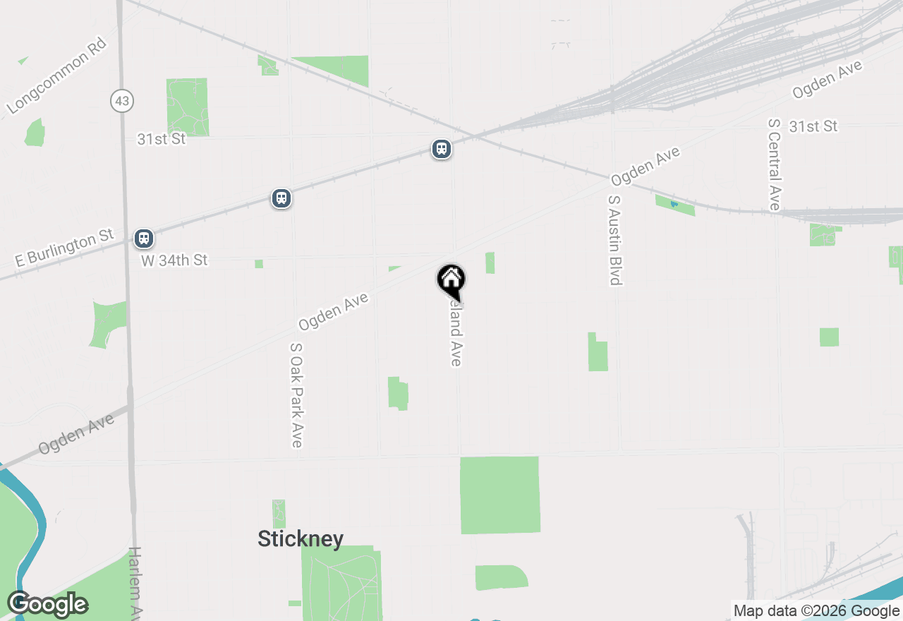 Map of 3520 Ridgeland Avenue, Berwyn, IL 60402