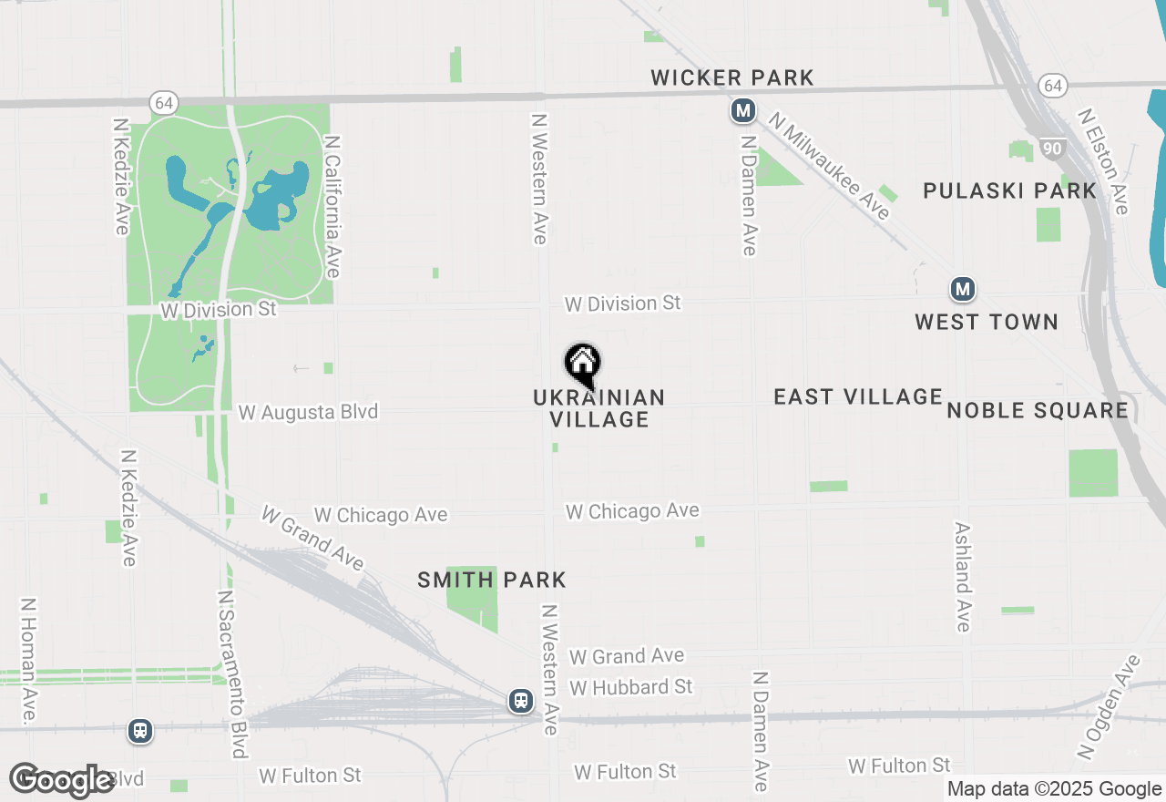 Map of 2316 W Augusta Boulevard #2F, Chicago, IL 60622