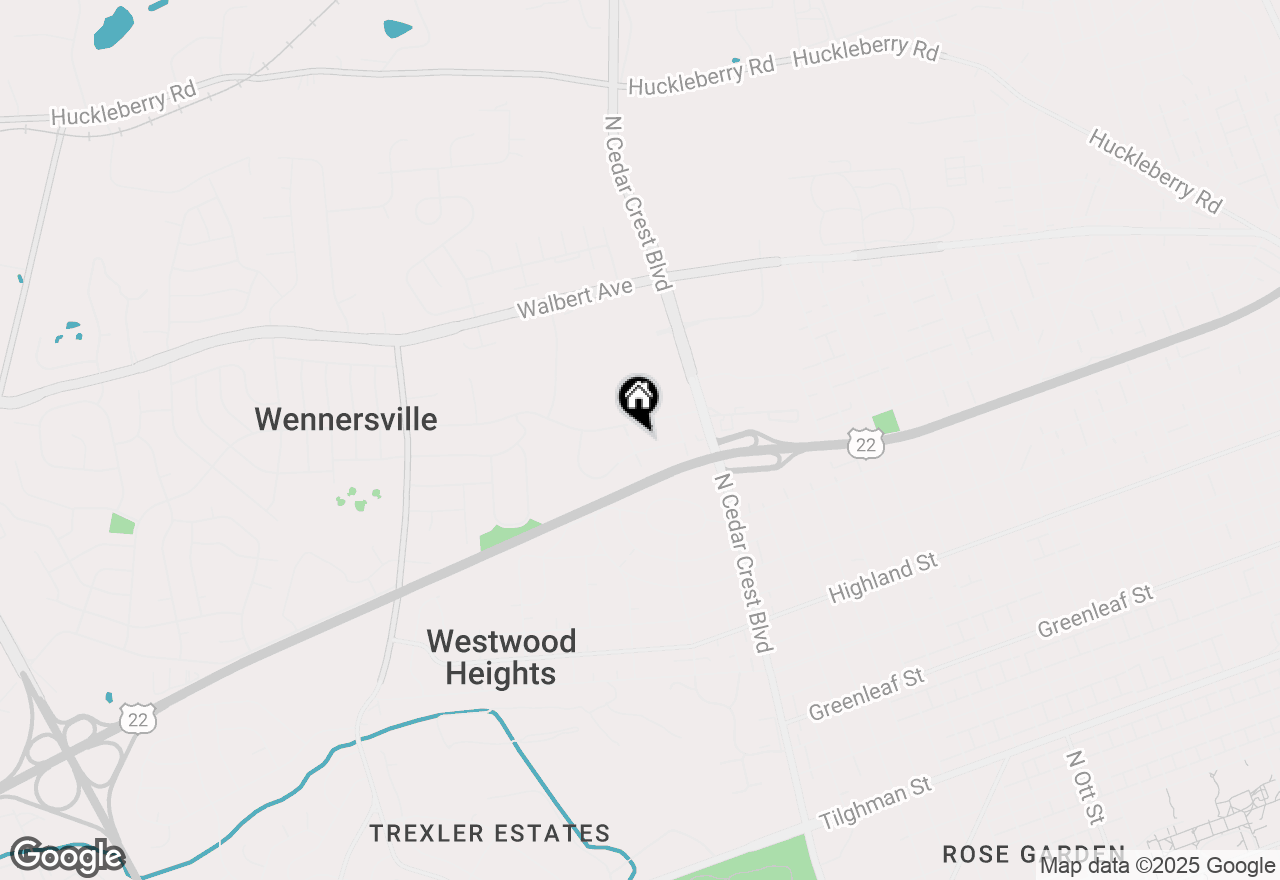 Map of 1459 Leicester Place, Allentown, PA 18104