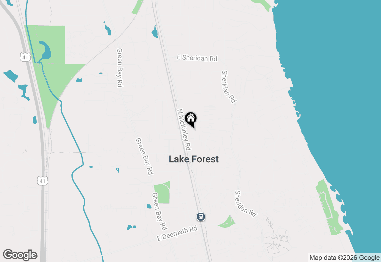 Map of 1206 Griffith Road, Lake Forest, IL 60045