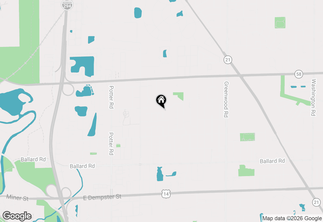 Map of 9038 Hollyberry Avenue, Des Plaines, IL 60016