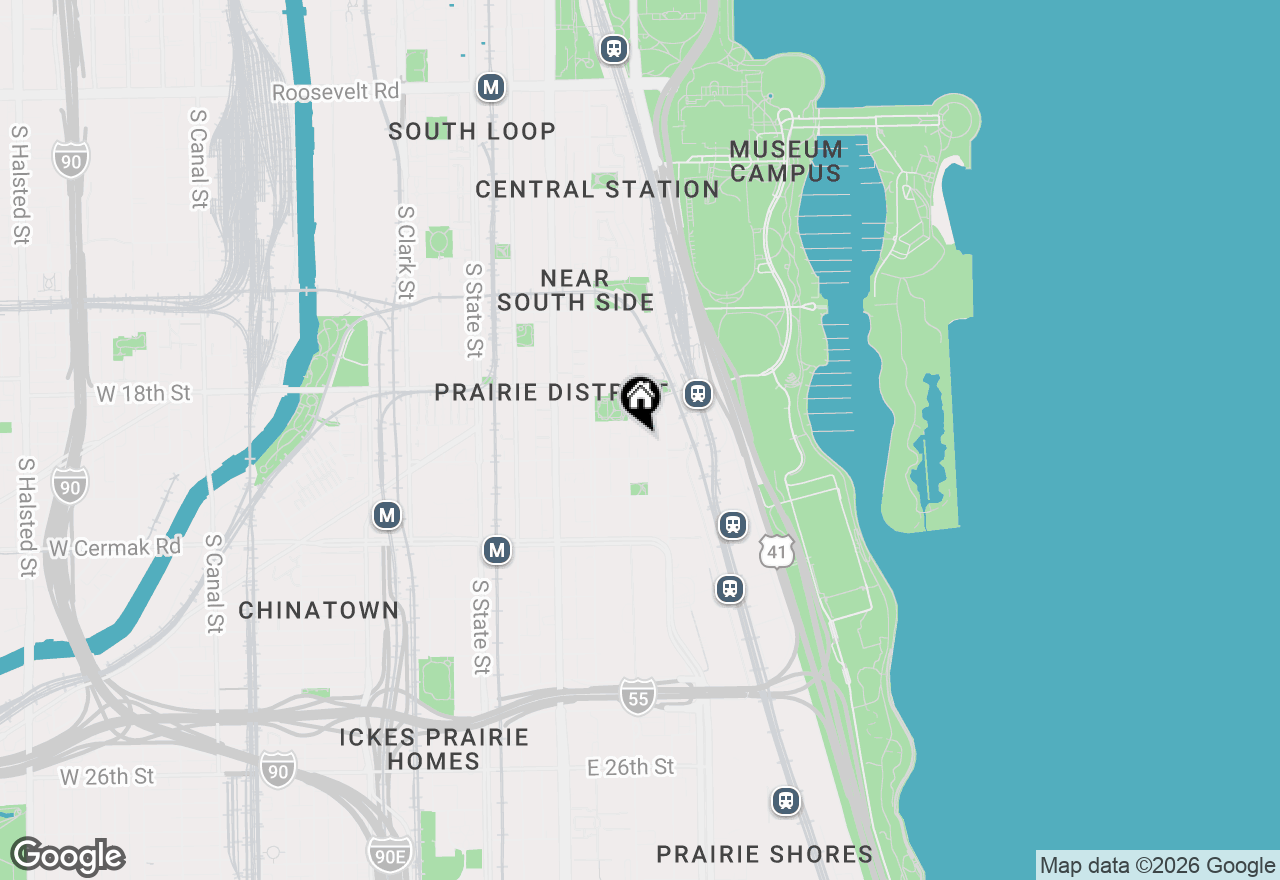 Map of 1919 S Prairie Avenue #3, Chicago, IL 60616