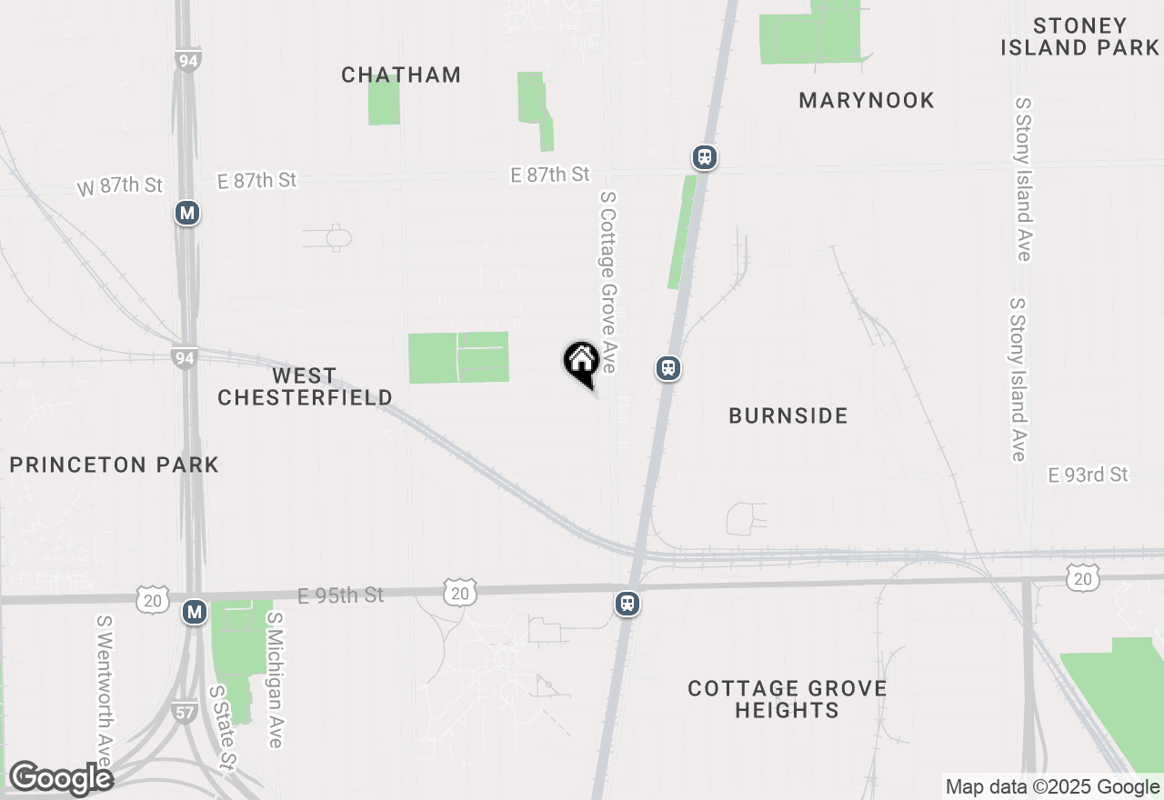 Map of 722 E 91st Place, Chicago, IL 60619