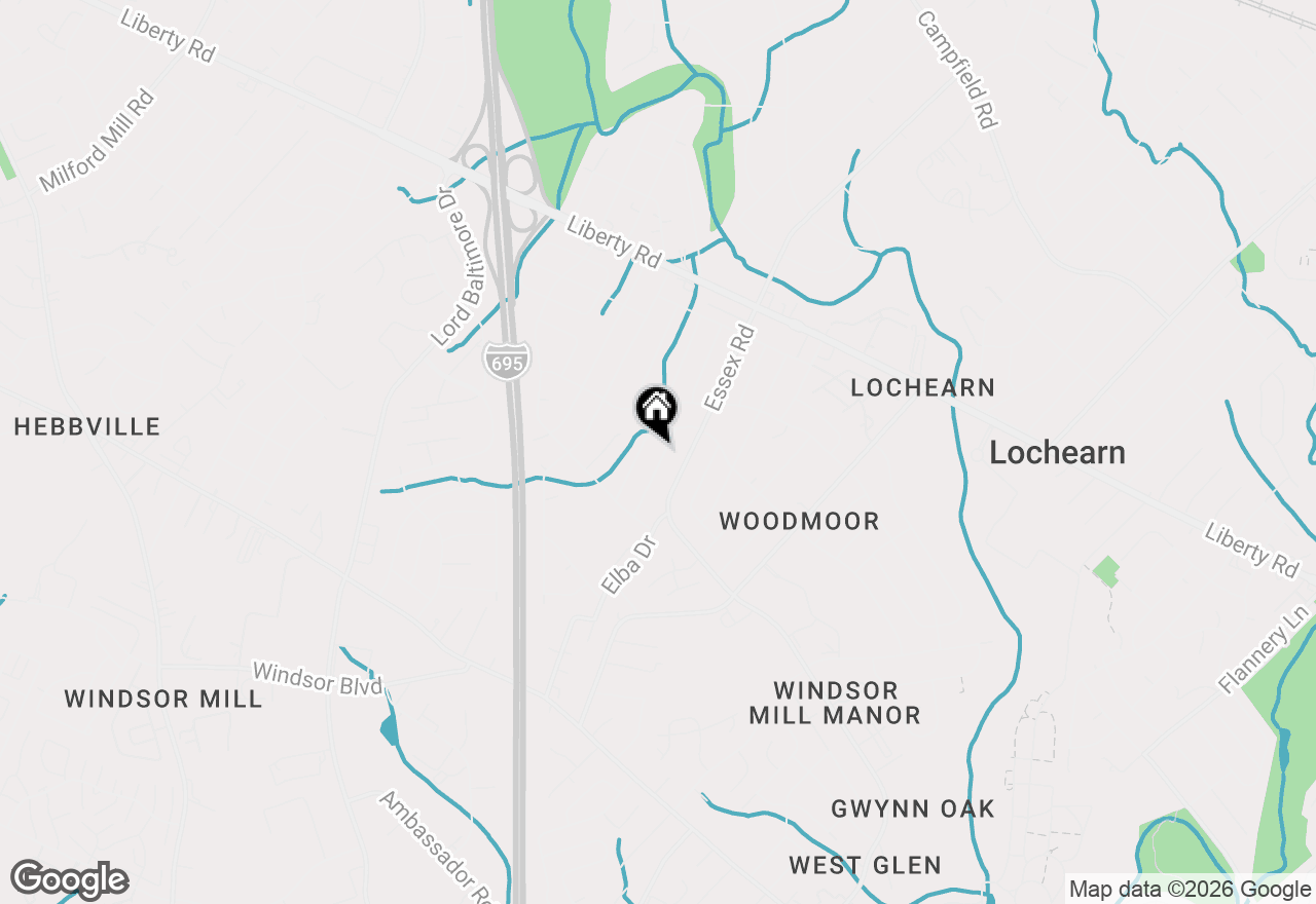 Map of 3426 Dayta Drive, Baltimore, MD 21207