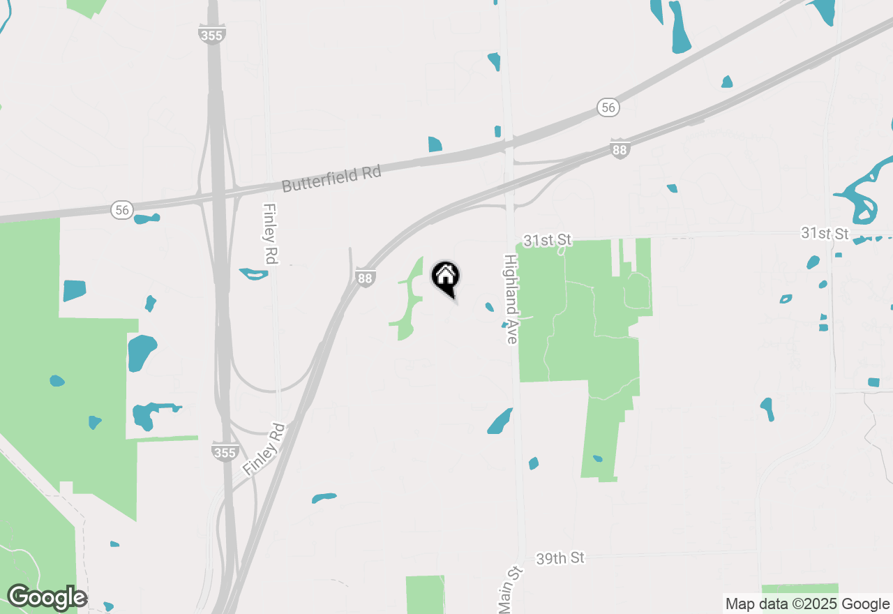 Map of 1151 Mistwood Lane, Downers Grove, IL 60515