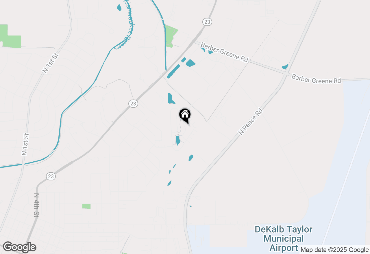 Map of 1527 Waterside Drive #1527, Dekalb, IL 60115