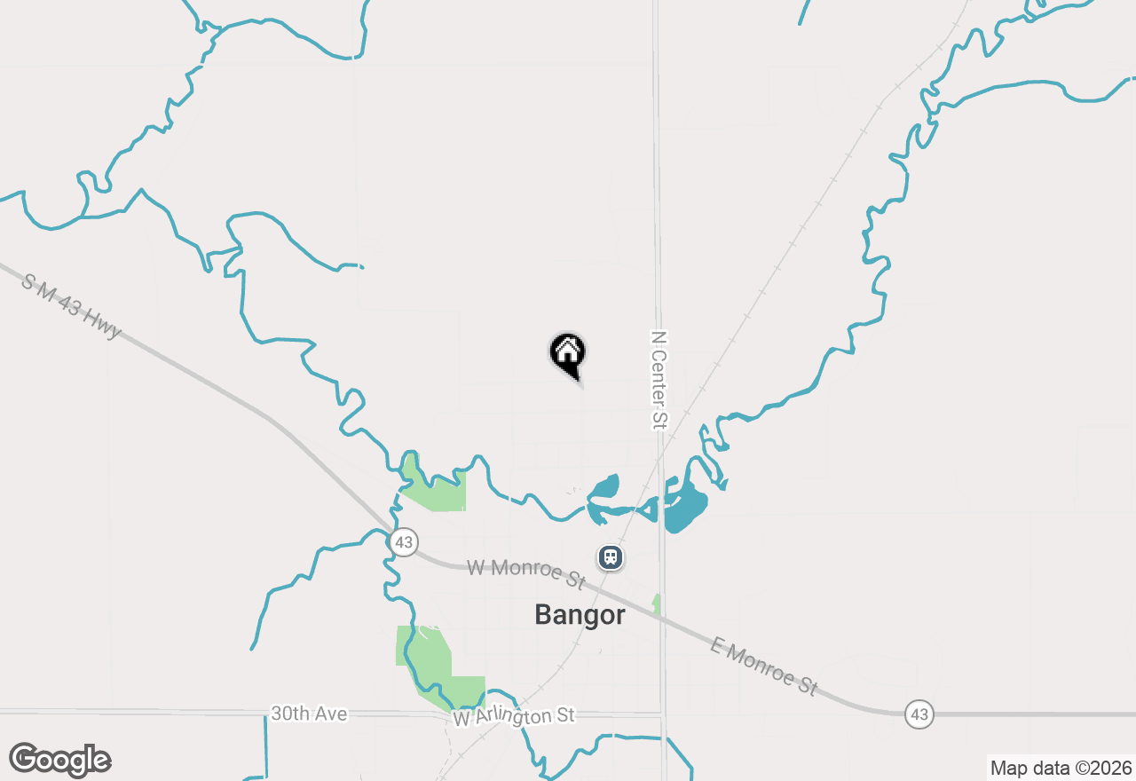 Map of 203 North Street, Bangor, MI 49013