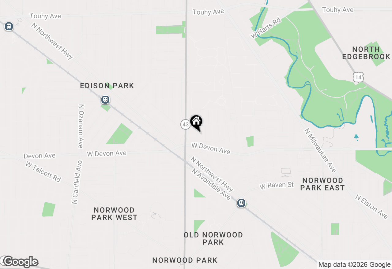 Map of 7106 W Schreiber Avenue, Chicago, IL 60631