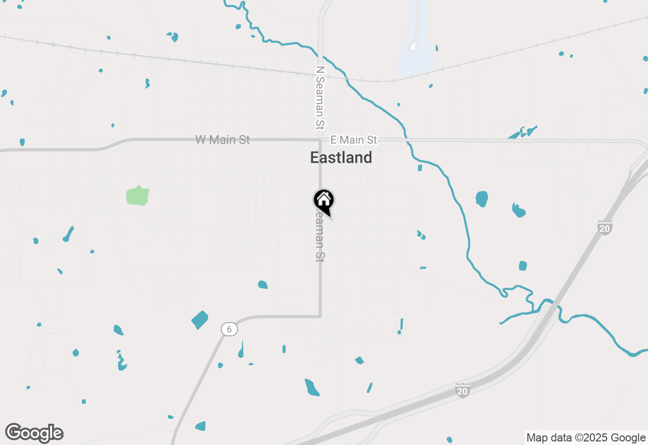 Map of 608 S Seaman Street, Eastland, TX 76448