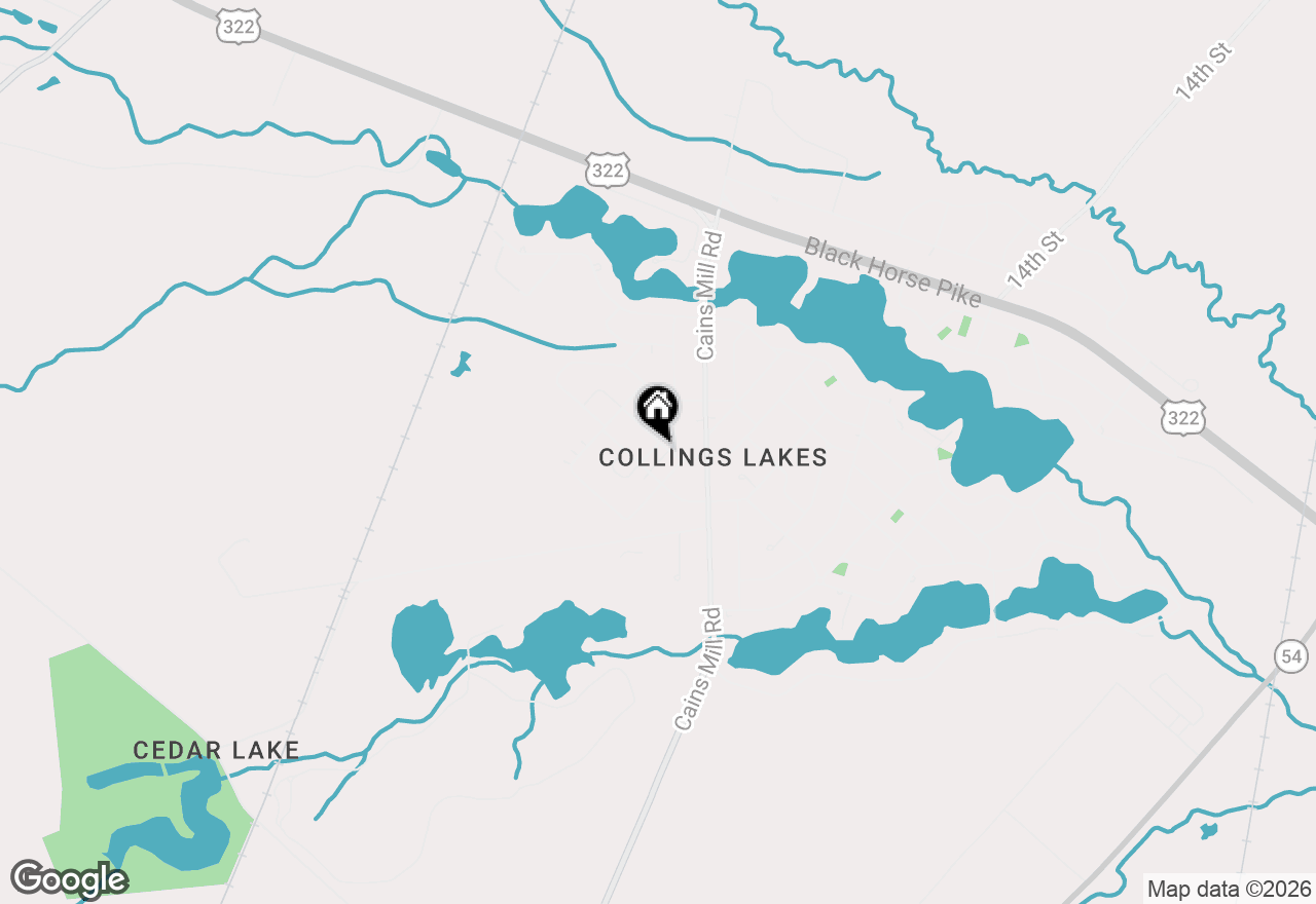 Map of 107 Delwyn Lane, Williamstown, NJ 08094