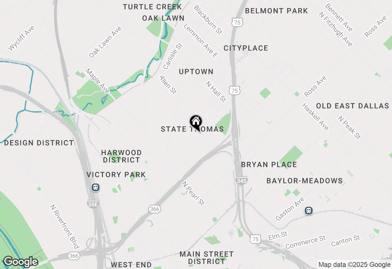 Map of 2305 Worthington Street #310, Dallas, TX 75204