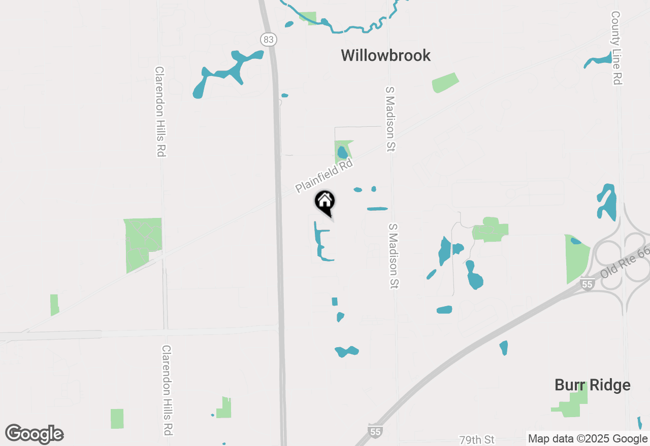 Map of 729 Birchwood Court #18C, Willowbrook, IL 60527