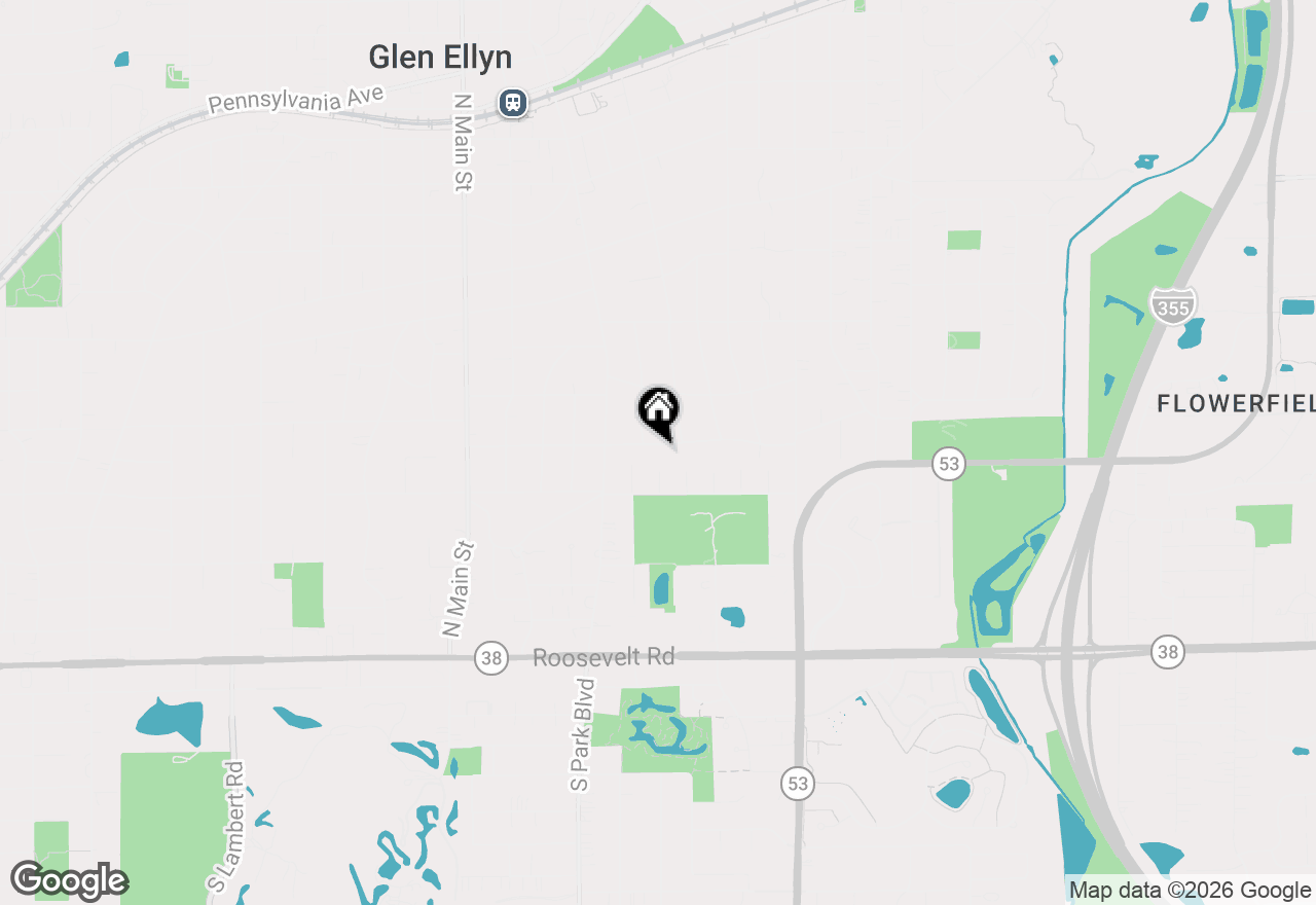 Map of 687 Revere Road, Glen Ellyn, IL 60137