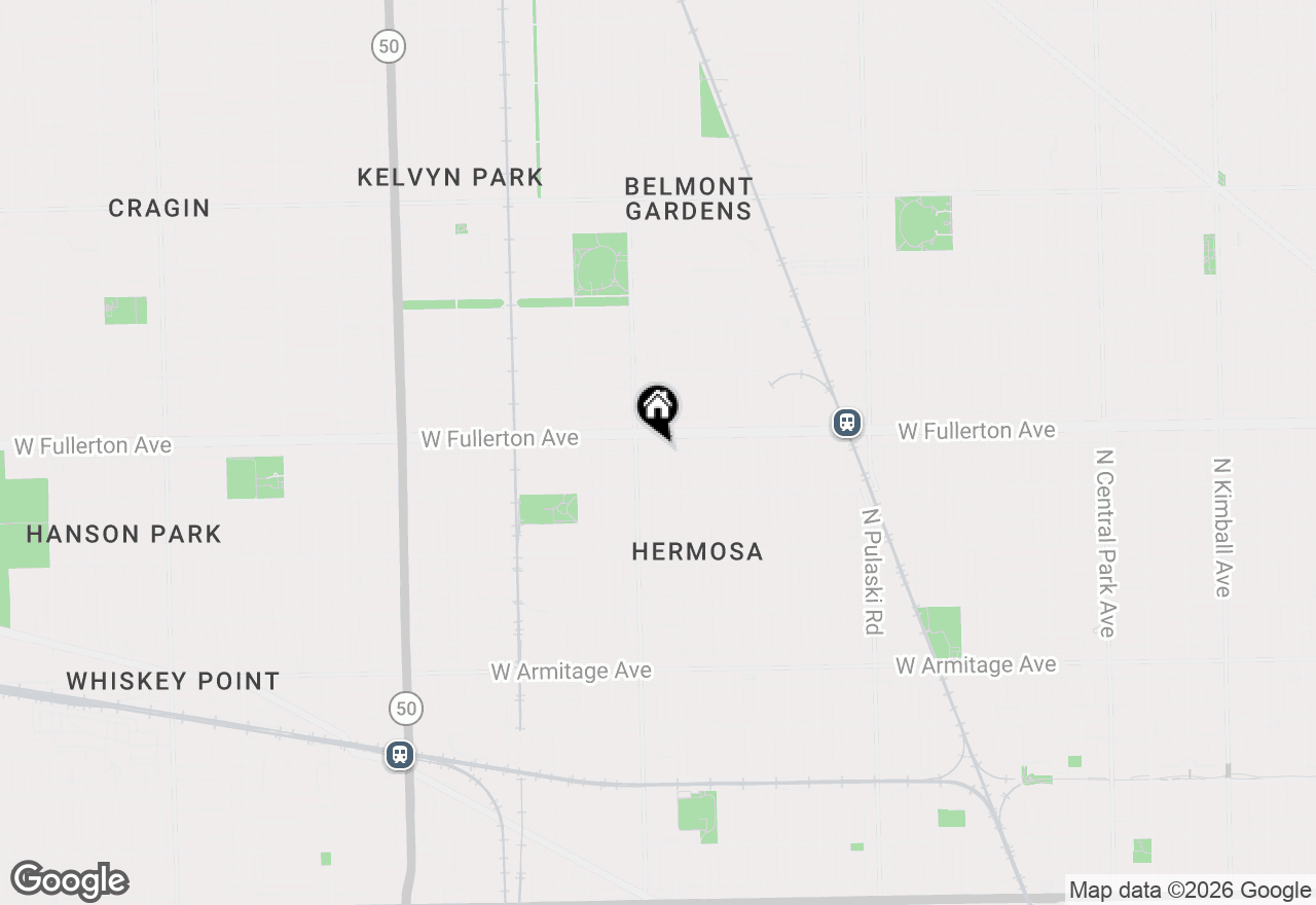 Map of 2342 N Lowell Avenue, Chicago, IL 60639