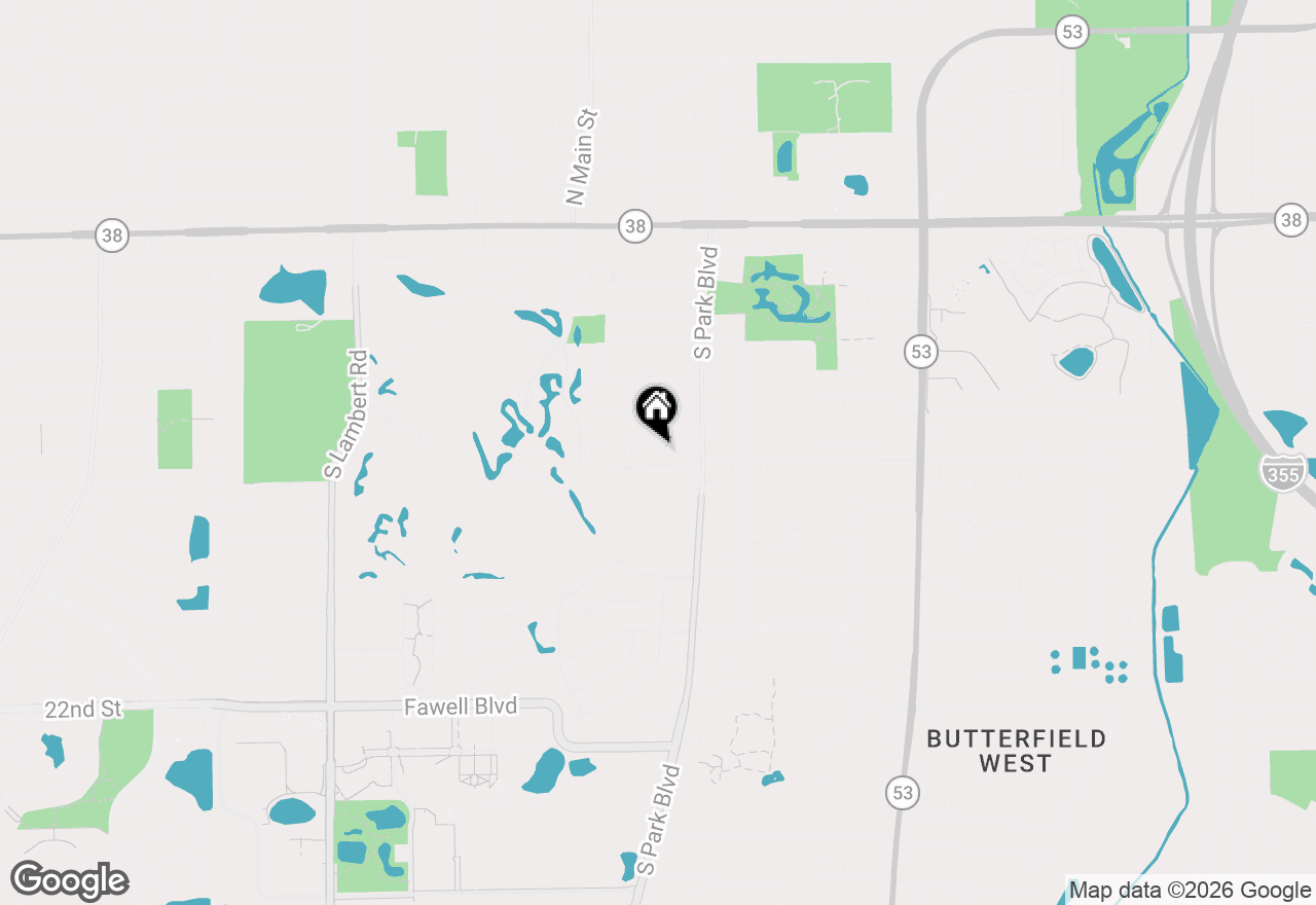 Map of 579 Lowden Avenue, Glen Ellyn, IL 60137