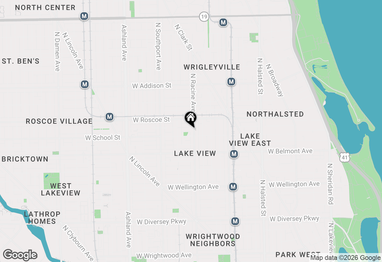 Map of 3326 N Racine Avenue, Chicago, IL 60657