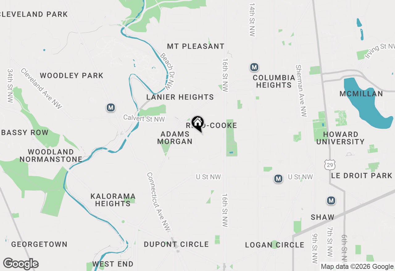 Map of 2426 Ontario Road Nw #101, Washington, DC 20009