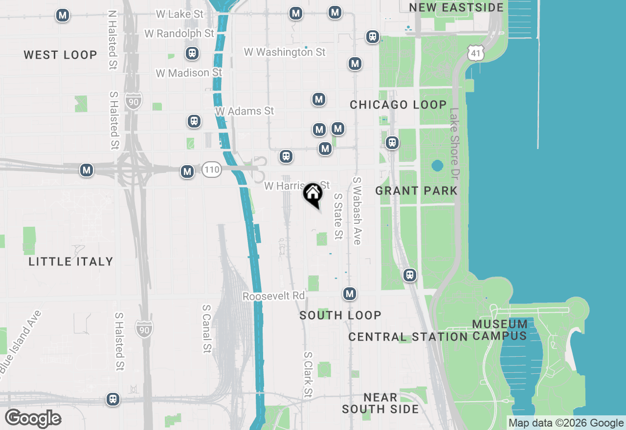 Map of 780 S Federal Street #1210, Chicago, IL 60605