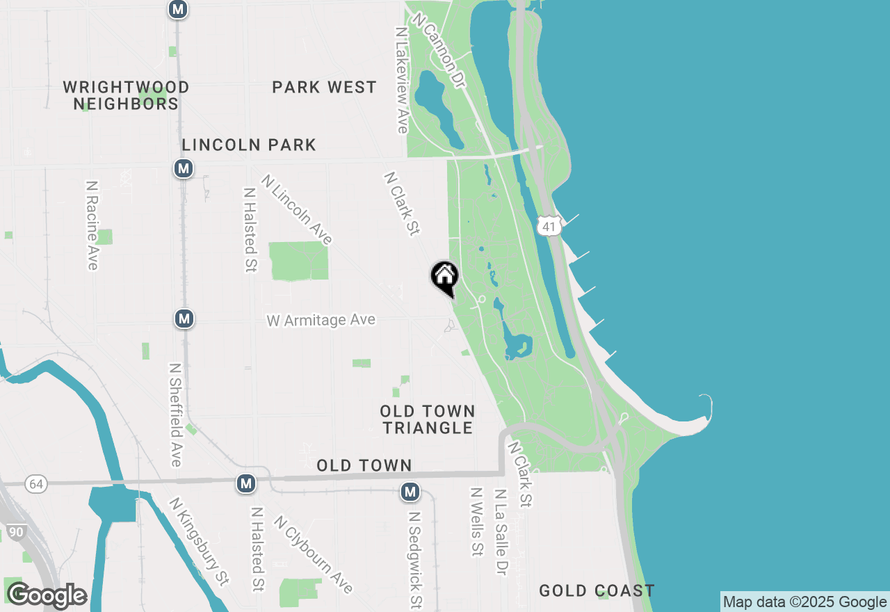 Map of 2020 N Lincoln Park West W #19C, Chicago, IL 60614