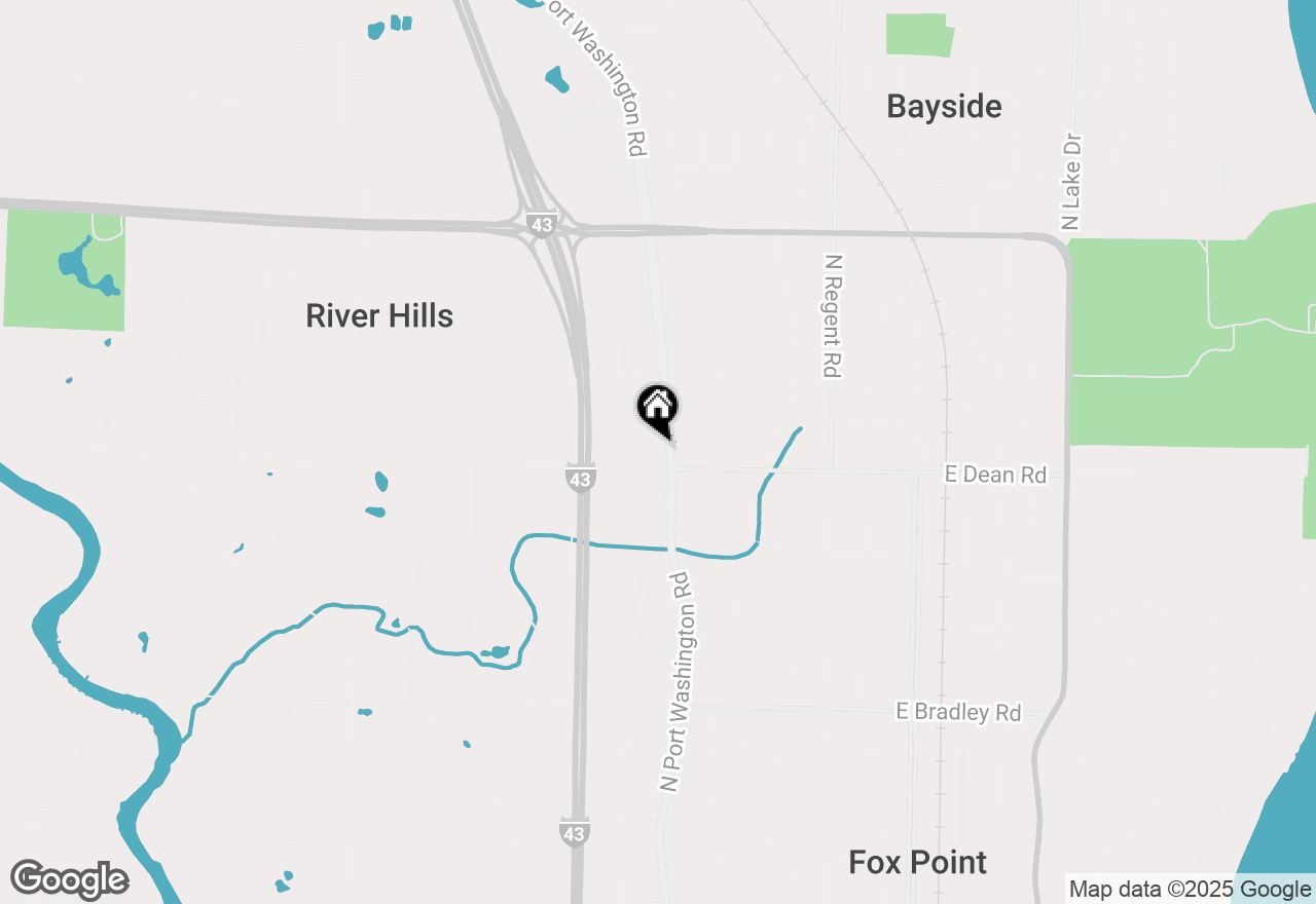 Map of 8415 N Port Washington Rd, Fox Point, WI 53217