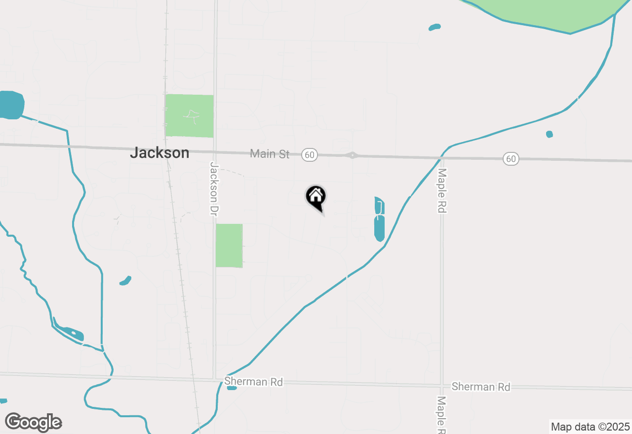 Map of W196N16581 Hawthorn Dr, Jackson, WI 53037