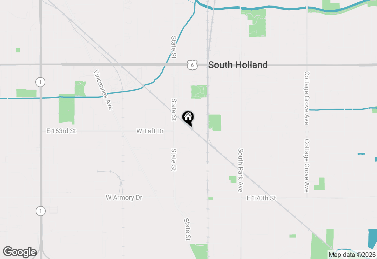 Map of 80 E Taft Drive, South Holland, IL 60473
