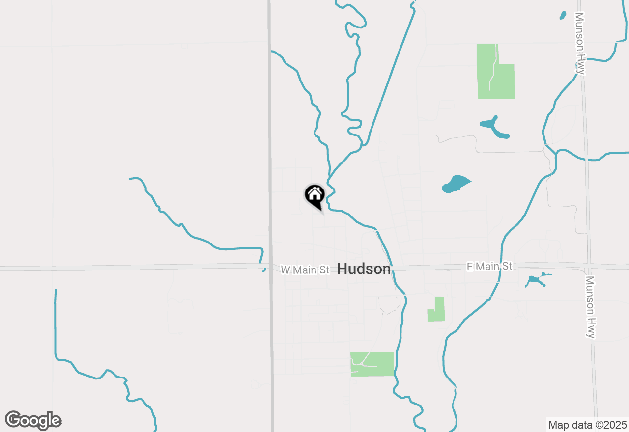 Map of 313 West Street, Hudson, MI 49247