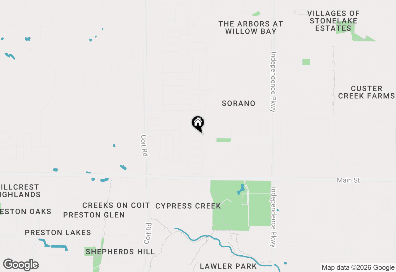 Map of 13507 Tim Tam Circle, Frisco, TX 75035