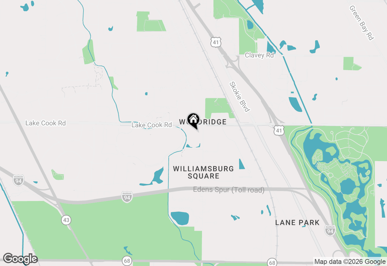 Map of 1250 Rudolph Road #5G, Northbrook, IL 60062