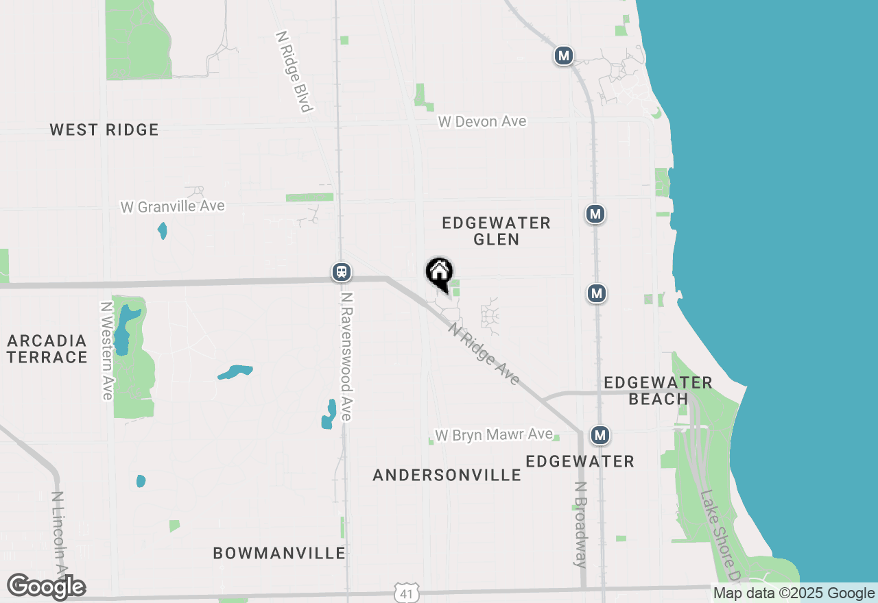 Map of 1533 W Thorndale Avenue #3W, Chicago, IL 60660
