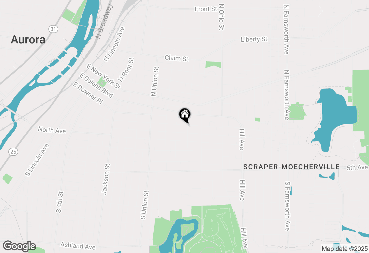 Map of 791 E Benton Street, Aurora, IL 60505